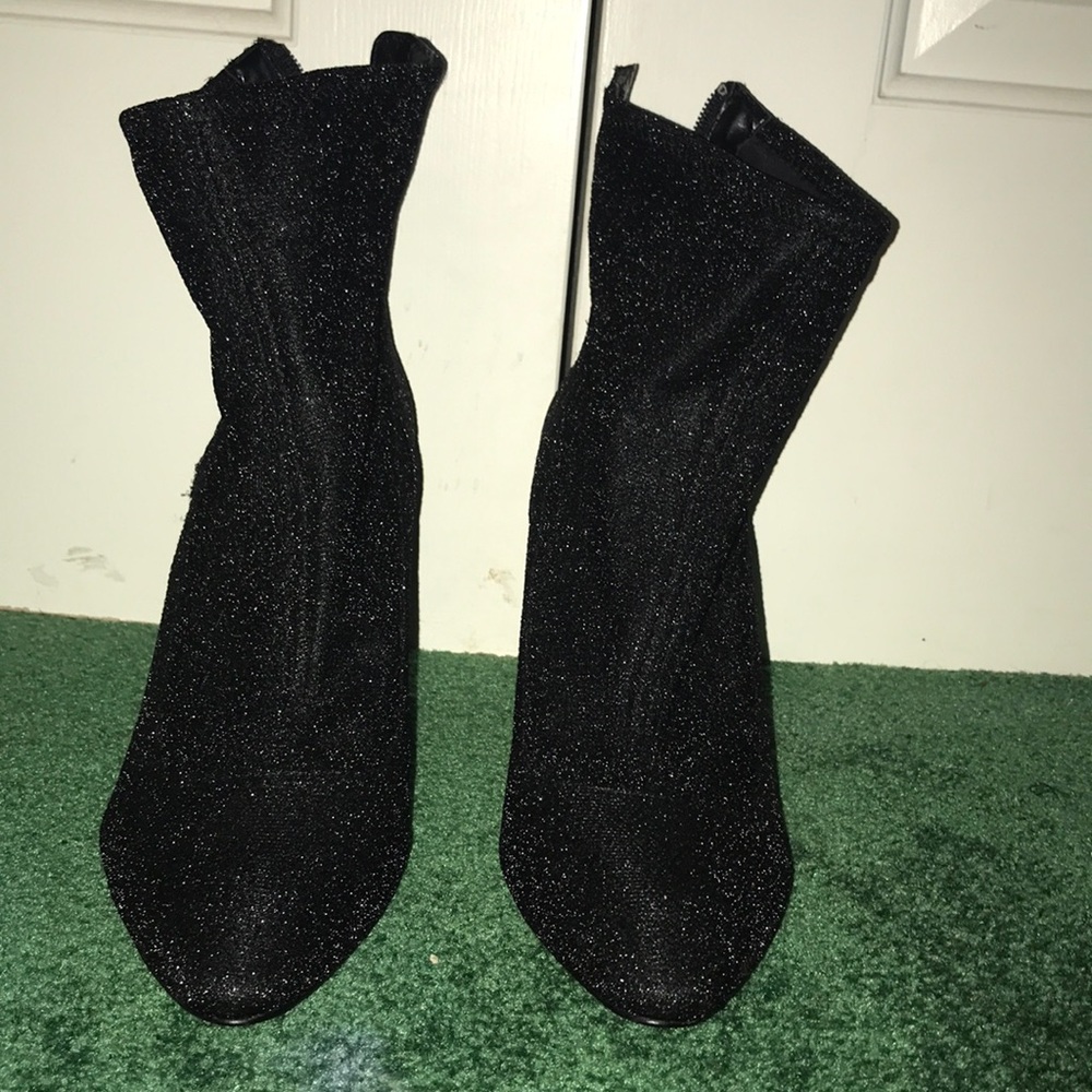 Sparkly black heels